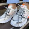 Женские кроссовки спортивные ClassShoesBAL190- бежево оранжевый