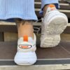 Женские кроссовки спортивные ClassShoesBAL190- бежево оранжевый