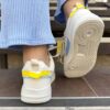 Женские кроссовки Ok-Shoes15-4 патриотические желто-голубые