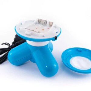 Мультифункциональный мини ручной массажер вибромассажер Mimo Usb голубой