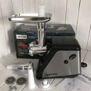 Электрическая мясорубка 4в1 Rainberg RB-676 с соковыжималкой, 3800W