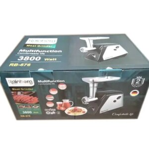 Электрическая мясорубка 4в1 Rainberg RB-676 с соковыжималкой, 3800W