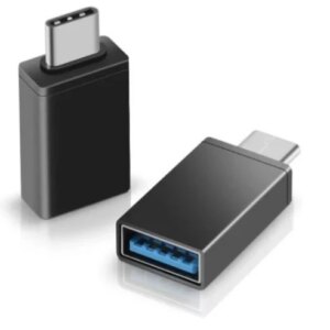 Переходник USB OTG-01 с телефона на флешку - Type-C черные