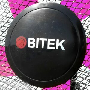 Вентилятор напольный BITEK 16" (40см) 100Вт 5 пласт. черный/розовый BT-1630BP
