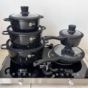 Набор посуды с гранитным антипригарным покрытием Higher Kitchen НК-316  из 12 предметов