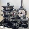 Набор посуды с гранитным антипригарным покрытием Higher Kitchen НК-316  из 12 предметов