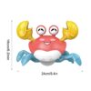 Игрушка-краб для малышей со световой музыкой, забавные игрушки для ползания HX-155C