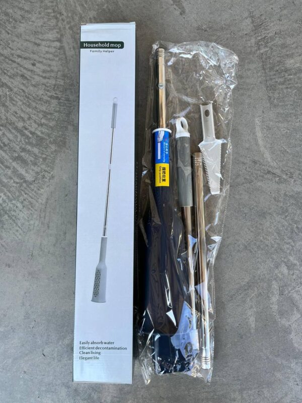 Швабра Household mop Family Helper с отжимом для быстрой уборки для мытья полов и окон с микрофиброй