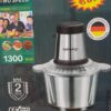 Измельчитель чаша 2 л 4 лезвия из нержавеющей стали Rainberg RB-2202 1300 Watt
