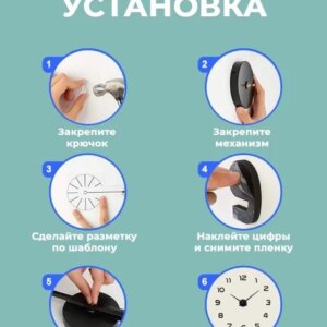 Настенные 3D часы 120 см серые  ZH002