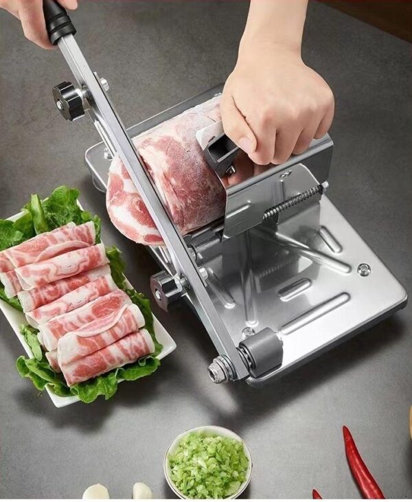 Станок слайсер для нарезки мясных, колбасных и сырных изделий LY-38