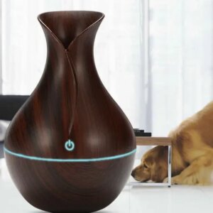 Увлажнитель воздуха ТЕМНО-КОРИЧЕСКИЙ Humidifier Ultrasonic Aroma c подсветкой | Воздухоочиститель