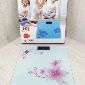 Весы напольные Domotec DT2015 до 180 кг Розовый цветок