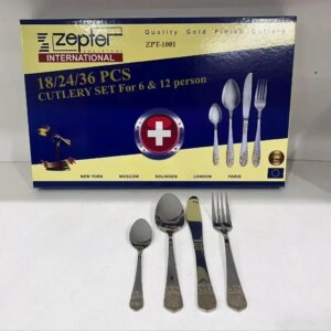 Набор посуды на 6 персон 24 штуки из нержавеющей стали Zepter ZP1001