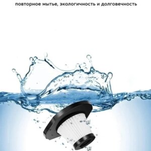 Автомобильный аккумуляторный пылесос с компрессором Car vacuum cleaner 110W