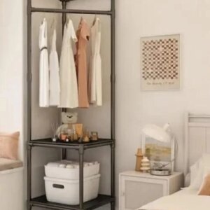 Угловая напольная вешалка для одежды 180х45х45 см стойка для вещей Corner coat rack NO:9603