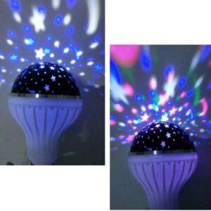 Лампа проектор звёздного неба в патрон E27 Star Master Bulb601-HX 6Вт, ночник, 3 цвета свечения, 220В