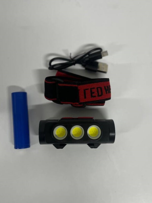 Фонарь налобный Type-C Bailong 1x18650 BL-2119C
