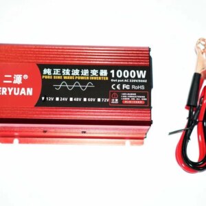 Преобразователь Инвертор Інвертор чис.синус ERYUAN AC/DC  LCD 12v 1000W Для котла