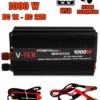 Преобразователь напряжения автомобильный V-TEK PowerMaxx-SSK1000W, инвертор 12/220В, USB, охлаждение Черный