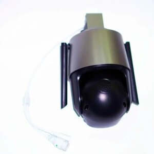 Уличная охранная поворотная WIFI камера  Dual Lens Zoom 8MP сирена, зум, iCSee удаленным доступом онлайн