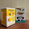 Копилка сейф детская интерактивная игрушка Кот Серый с кодовым замком Cartoon cow