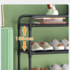 Стеллаж для обуви Shoe rack BLACK Полка для обуви-08-02, Металл, 60х18.5х78.5 см