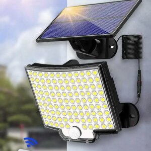 Светильник на солнечной батарее с датчиком движения Solar wall lamp BL-104-SMD