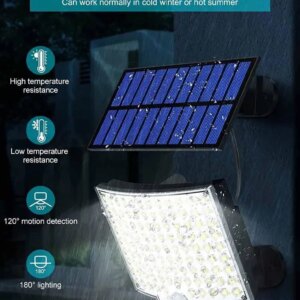 Светильник на солнечной батарее с датчиком движения Solar wall lamp BL-104-SMD