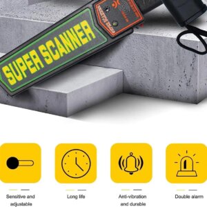 Металлоискатель Super Scanner MD3003B1 | Ручной металлодетектор | Досмотровый металлоискатель