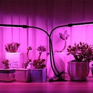 Светодиодная фитолампа для роста растений и рассады ZW-2 Полный спектр 2 головы LED