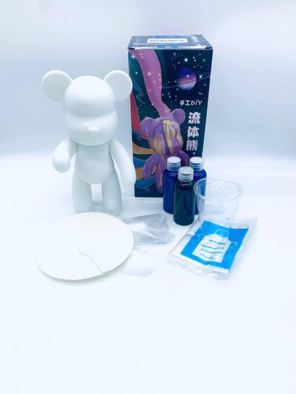 Флюидный медвежонок fluid bear bearbrick, 23 см, с красками YELLOW