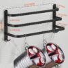 Алюминиевая вешалка-держатель для полотенец 3-оси Fumei LM 60cm-3-Rods Черная