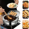 Фритюрница Fryer Pot 3,2л маленькая фритюрница из нержавеющей стали, жаровня с термометром