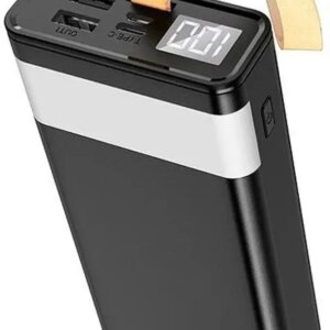 Повербанк BOROFONE BJ18-20000мАч Power Bank с цифровым дисплеем, фонарем, 2хUSB Черный BYT