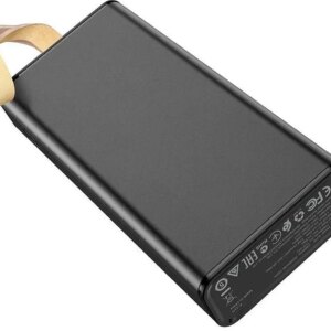 Повербанк BOROFONE BJ18-20000мАч Power Bank с цифровым дисплеем, фонарем, 2хUSB Черный BYT