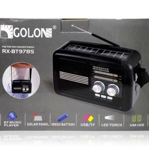 Портативная радиостаниция Golon Solar Bluetooth RX-BT978S