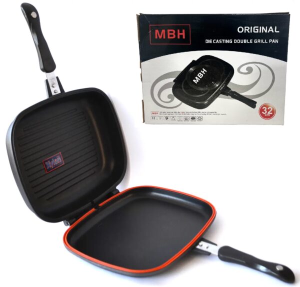 Двойная сковорода-гриль Double Grill Pan 32 см.