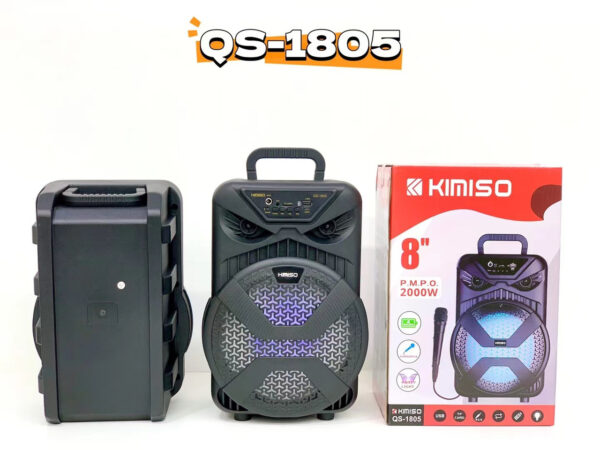 Kimiso новый QS-1805 8-дюймовый портативный динамик высокой мощности с проводным микрофоном уличный динамик