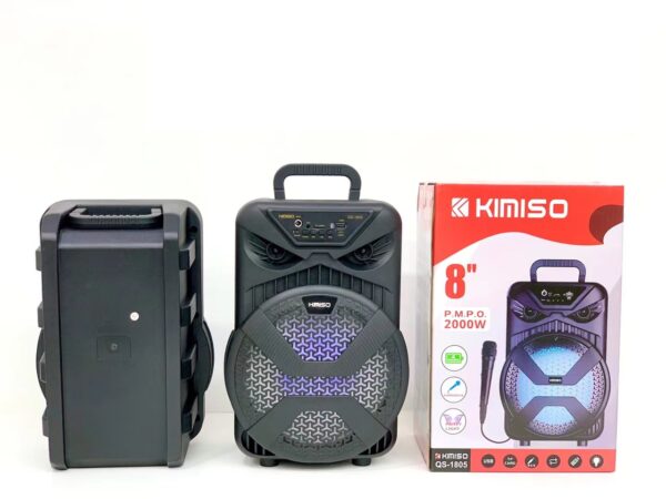 Kimiso новый QS-1805 8-дюймовый портативный динамик высокой мощности с проводным микрофоном уличный динамик