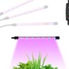 Ультрафиолетовая лампа для растений j22wl-03 LED LIGHT Полный спектр 3 головы LED