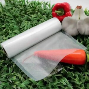 Вакуумные пакеты для вакууматора 30х500 см в рулоне пищевые для хранения еды продуктов