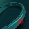 Безлопастной мини-вентилятор на шею MM04 Аккумуляторный  5 режимов охлаждения Зеленый