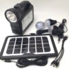 Фонарь GD-101 PowerBank, с солнечной зарядкой + лампочки 3 шт