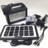 Фонарь GD-101 PowerBank, с солнечной зарядкой + лампочки 3 шт