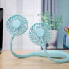 Вентилятор на шею портативный с аккумулятором Neck Fan Голубой Sport Fan31