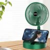 Складной аккумуляторный мини-вентилятор с USB-зарядкой XL 908 зеленый