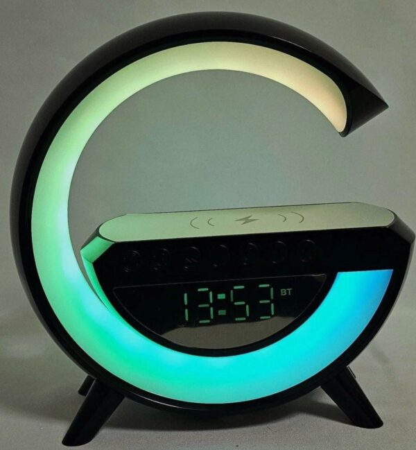 Ночник аккумуляторный с часами G BT-3401 Smart Light Sound Machine Черный
