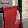 Хозяйственная сумка для покупок на колесиках с ручкой. Красная SKK-01 (46*27*18)