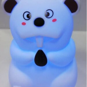 Силиконовый ночник Бобер 7 LED цветов USB ночник-светильник